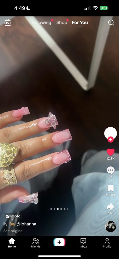 Nail Inspo Back To School, Colourful Acrylic Nails, Back To School Nails, Hard Nails, Colored Acrylic Nails, Girly Acrylic Nails, Dope Nail Designs, Simple Acrylic Nails, French Acrylic Nails