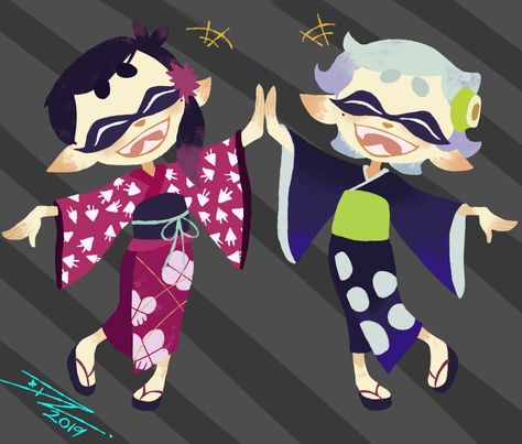 calie and marie Babys<3 #splatoon2 #squidsisters  #nintendosplatoon Silly Splatoon, Callie Splatoon, Marie Splatoon, Splatoon Squid Sisters, Baby Squid, Splatoon Squid, Squid Sisters, Callie And Marie, Nintendo Fan Art