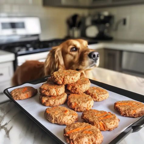 Wholesome Peanut Butter and Carrot Dog Biscuits: A Homemade Treat Your Pup Will Love Easy Nutritious Snacks, Dog Baking, Bean Mash, Sweet Potato Green Beans, Carrot Dogs, Dog Treats Homemade Easy, Dog Bread, Dog Treats Homemade Recipes, Pumpkin Banana