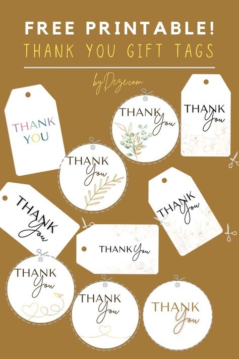 Free Printable Favor Tags, Gift Tag Template Free, Business Thank You Notes, Tags For Gifts, Printable Tags Template, Thank You Tag Printable, Homemade Business, Thank You Printable, Thank You Images