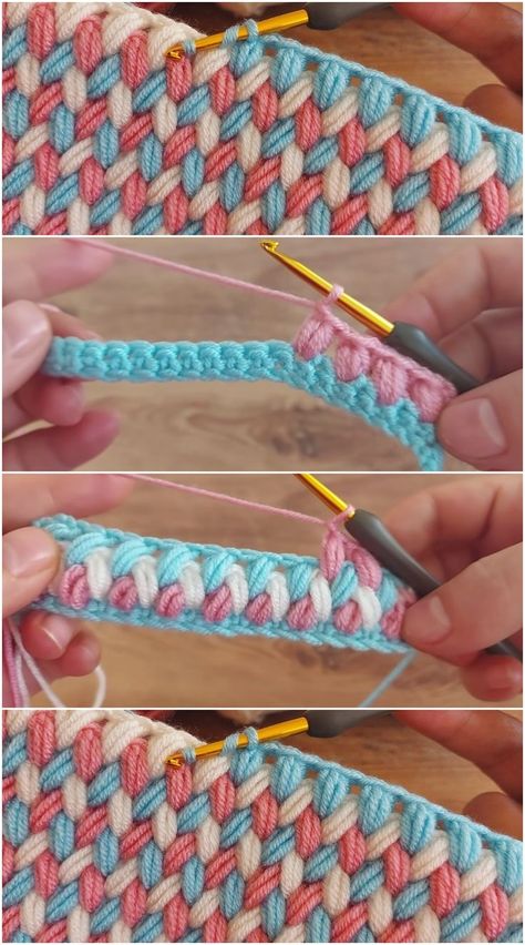 Creating a blanket stitch pattern is a wonderful way to add texture and visual interest to your crochet projects, whether you’re making blankets, scarves, or even garments. The blanket stitch is versa Braided Stitch Crochet, Visual Crochet Patterns, Puff Blanket Crochet, Interesting Crochet Stitches, Zig Zag Puff Stitch Crochet, Crochet Zig Zag Pattern, Puff Stitch Crochet Blanket, Zig Zag Crochet Blanket, Blanket Stitch Crochet