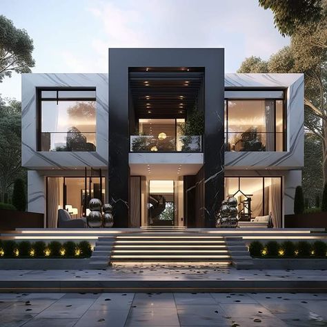 Modern Classical House, Luxury Houses Mansions, Classical House, House Outer Design, Small House Front Design, Best Modern House Design, Modern Architecture Building, House Design Pictures, Modern Exterior House Designs