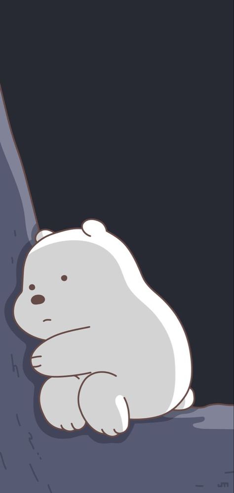 Polar Bear Aesthetic Cartoon, Ice Bear Pfp, Football Anime, Urs Polar, Ice Bear We Bare Bears, Wallpapers Cute, Bear Bears, We Bare Bears Wallpapers, Ice Bear