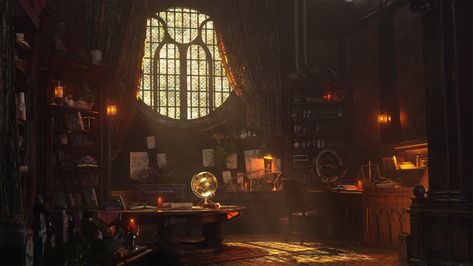 Rain Window, Dark Interiors, Fantasy Concept Art, Environment Design, Illustration Artists, Fantasy Landscape, Beck, Life Art, The Magicians