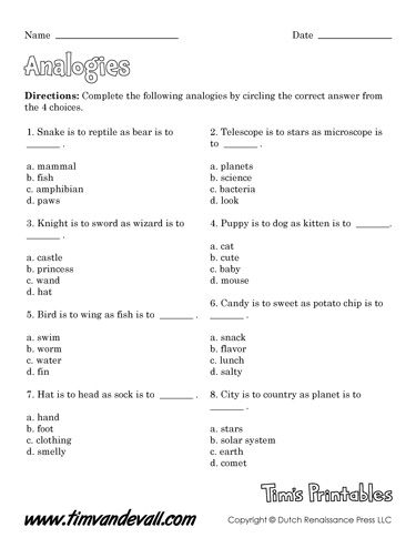 Analogy Worksheet Analogy Worksheet, Analogies Activities, Word Analogies, Charlotte's Web Book, Worksheets For Middle School, Cognitive Exercises, Citing Text Evidence, Teaching English Language Learners, Test For Kids