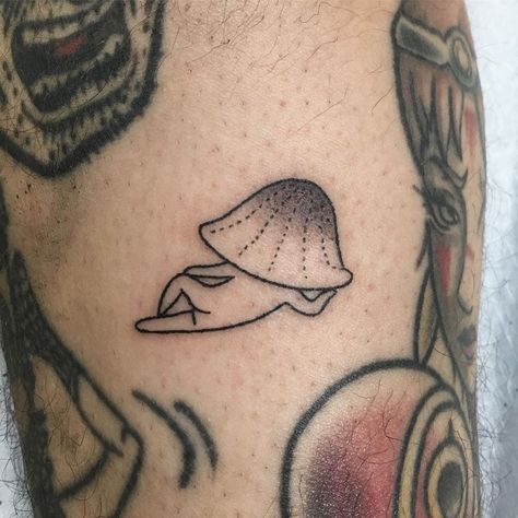 Lil' Sexy Mushroom Bebe by @vchenica_tattoo . . . . . #handpolkartist #handpolktattoo #mushroomtattoo #tinytattoo #smalltattoo #sexytattoo #lowereastside #lowermanhattan #nyctattoo Simple Mushroom Tattoo, White Rabbit Tattoo, Mushroom Tattoo, Rabbit Tattoo, Mushroom Tattoos, Triangle Tattoos, Handpoke Tattoo, Rabbit Tattoos, Quotes Education