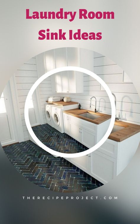 Laundry Room Sink Ideas (Utility Sink And Cabinet Design) Small Laundry Room Sink, Utility Sink Ideas, Laundry Room Ideas With Sink, Laundry Room Sink Ideas, Laundry Room Sink Cabinet, Laundry Room Utility Sink, Contemporary Laundry Room, Garage Laundry Rooms, Perfect Laundry Room