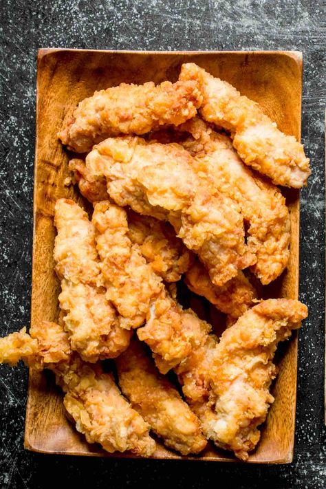 Crispy Raising Cane's Chicken Fingers with Cane’s Sauce (Copycat Recipe) - IzzyCooking Raising Canes Chicken Recipe, Dinner Ideas Meat, Dinner Recipes Meat, Meat Dinner Recipes, Canes Sauce, Chicken Finger Recipes, Canes Chicken, Chicken Strip Recipes, Raising Canes