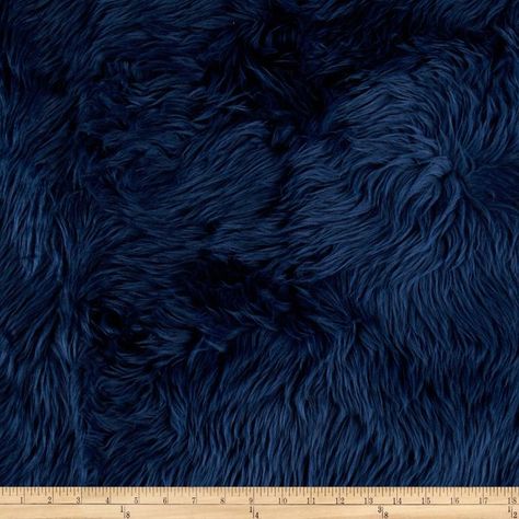 Faux Fur Luxury Shag Navy 10 Faux Fur Fabric Yards, Fake Fur Fabric, Textured Carpet, Sewing Equipment, Fur Jackets, Faux Fur Pillow, Fabric Ideas, Fur Pillow, Goth Decor