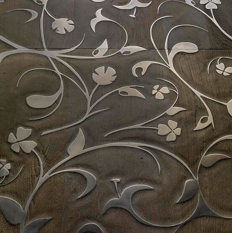 Metal Inlay In Wood, Wood Floor Pattern, Inlay Flooring, Marble Rug, Solid Hardwood Flooring, Geometric Living Room, Barrel Projects, Art Furniture Design, Luxury Flooring