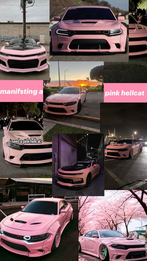 manifesting a pink hellcat Pink Hellcat, Lambo Truck, Pink Cars, Pretty Pens, The Boy Next Door, Street Racing Cars, Pink Car, Street Racing, Pretty Cars