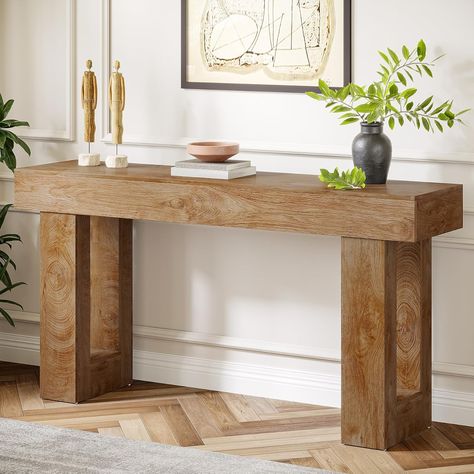 Amazon.com: Tribesigns Farmhouse Console Table, 63-Inch Long Narrow Sofa Table Behind The Couch, Wooden Rectangular Entryway Table for Entrance, Hallway, Living Room (Natural) : Home & Kitchen Wood Console Table Entryway, Table Behind The Couch, Console Table Farmhouse, Hallway Accent, Sofa Table Entryway, Farmhouse Entryway Table, Behind The Couch, Narrow Sofa Table, Console Table Entryway