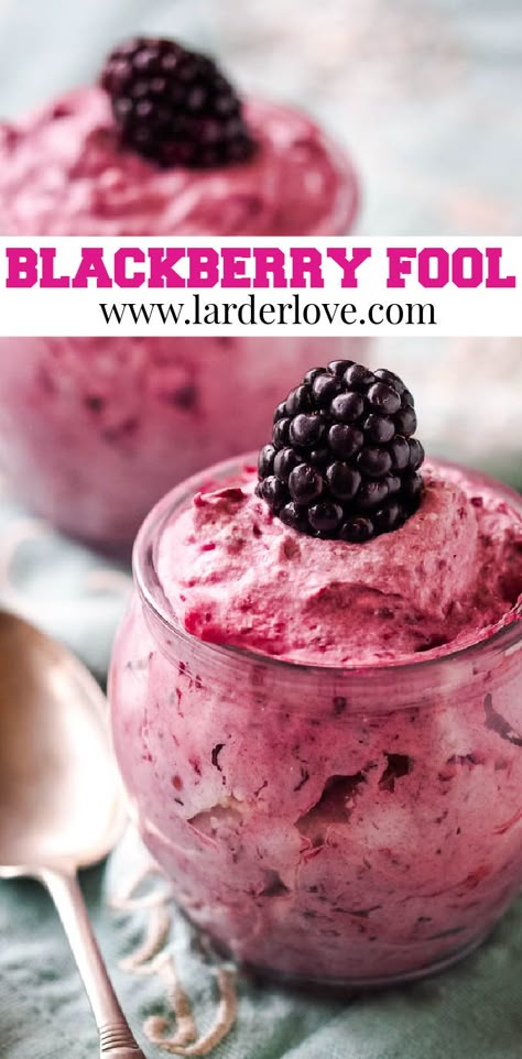 Blackberry Fruit Salad, Fruit And Cream Dessert, Recipes Using Fresh Blackberries, What To Make With Blackberries, Blackberry Fluff, Black Berries Recipes, Fresh Blackberry Recipes, Blackberry Parfait, Blackberry Recipes Easy