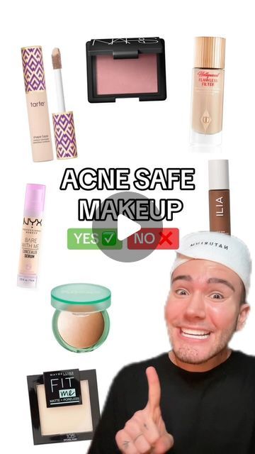 Matt Randon 🧩 on Instagram: "VIRAL ACNE SAFE MAKEUP!😱 (follow for more!💗)  #acne #acneproblems #acnetips #makeupproducts #makeupvideos #makeuptutorials #makeuptransformation #beautyaddict #beautyobsessed" Acne Safe Makeup, Safe Makeup, How To Get Rid Of Acne, March 20, Makeup Videos, Follow For More, Beauty Skin, Makeup Tutorial, Acne