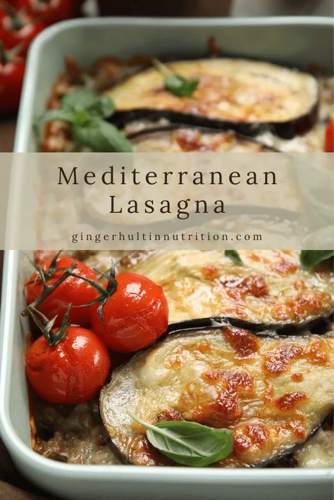 This Mediterranean Lasagna is so easy, healthy, and filling. It's a simple dish you can meal prep and then eat all week! #mediterraneanlasagna #antiinflammatoryeats #healthyitalian Mediterranean Lasagna, Quinoa Spinach, Vegetarian Italian, Plant Based Recipes Easy, Vegetarian Meal Prep, Healthy Plant Based Recipes, Cheese Spaghetti, Lasagna Rolls, Vegetarian Meal