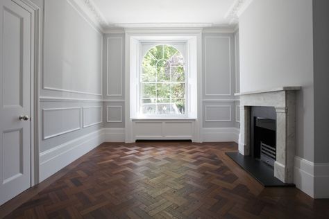 Oak parquet flooring