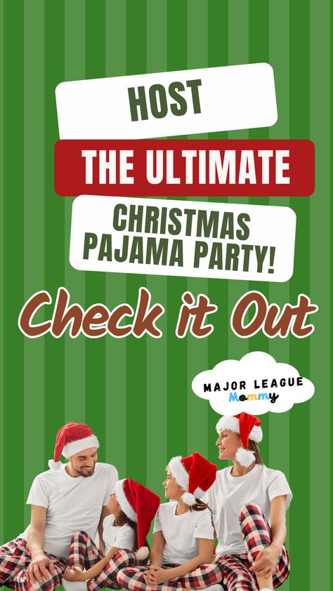 Christmas Pajama Breakfast Party, Pajama Party Christmas Theme, Christmas Pajama Party Food Ideas, Kids Christmas Pajama Party, Christmas Pajama Party Walmart, Christmas Pajama Party Outfit, Pajama Party Food, Christmas Pajamas Party, Christmas Pajama Party Ideas