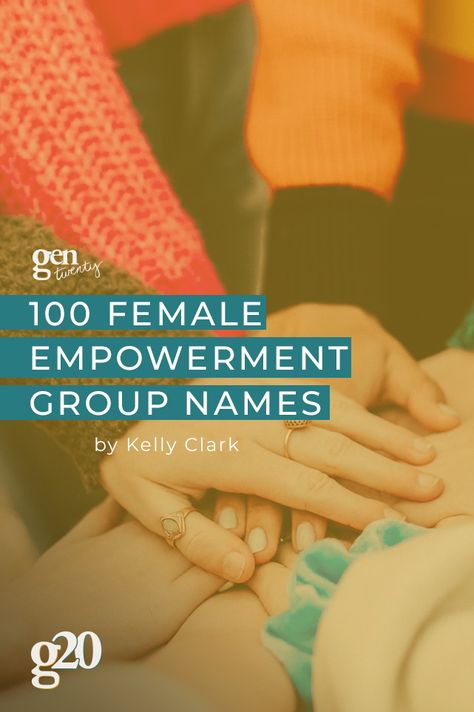 The post 100 Female Empowerment Group Names appeared first on GenTwenty. Women’s Ministry Group Names, Small Group Names Ideas, Women Ministry Names Ideas, Feminine Business Names, Girls Group Chat Names Ideas, Girl Group Names Ideas, Group Names Ideas Creative, Women Small Group, Group Chat Names