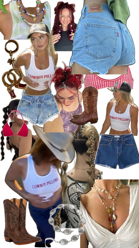 Cowgirl shirt cowgirl aesthetic Chili Fest, Cowboy Pillow, Cowgirl Vintage, Festival Outfits, Chili, Cowboy, Festival, Pillows