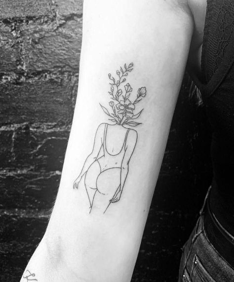 Woman Silhouette Tattoo, Silhouette Tattoo, Balance Tattoo, Simple Tattoos For Women, Small Pretty Tattoos, Silhouette Tattoos, Hand Poked Tattoo, Hand Tattoos For Women, Minimalist Women