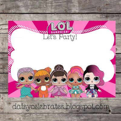 Daisy Celebrates: LOL Surprise Birthday Party Files Cake Topper Free Printable, Lol Surprise Birthday Party, Lol Surprise Party, Lol Surprise Birthday, Birthday Banner Cake Topper, Suprise Birthday, Free Printable Birthday Invitations, Birthday Party Printables, Cake Banner Topper