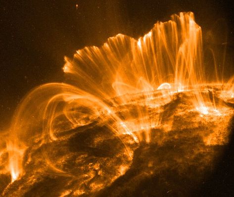 https://flic.kr/p/7LQn52 | Coronal Rain, Solar Storm | Explanation: In this picture, the Sun's surface is quite dark....CLICK PHOTO LINK FOR MORE INFORMATION Nasa Sun, Evil Things, Geomagnetic Storm, Whirlpool Galaxy, Andromeda Galaxy, Solar Flare, To Infinity And Beyond, Astronomer, Black Hole