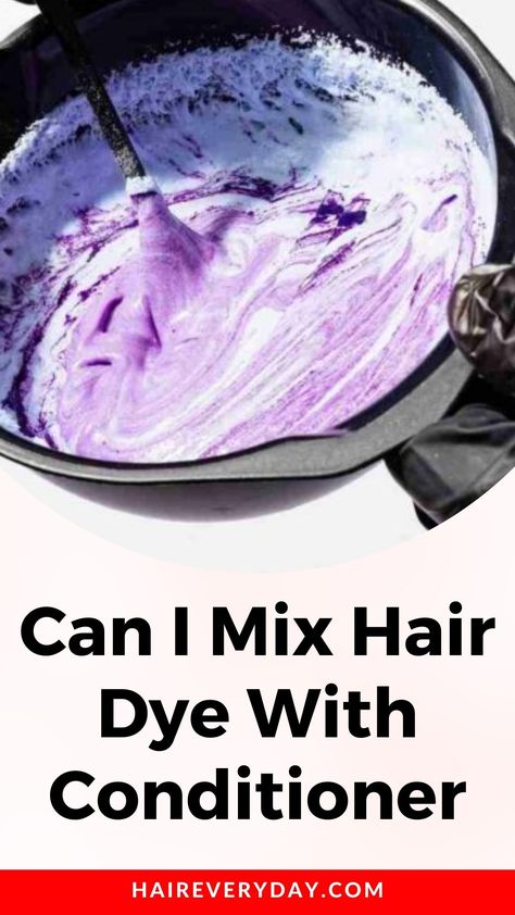 Discover the secret to achieving stunning, customized hair color with our latest article! Learn whether you can mix hair dye with conditioner for a personalized, gentle coloring experience. Unlock the potential to create unique shades, nourish your hair, and maintain vibrant color. Explore the dos and don'ts, expert tips, and step-by-step instructions for achieving salon-worthy results at home. Say goodbye to harsh chemicals and hello to a beautiful, healthy mane. Diy Color Depositing Conditioner, Tie And Dye Hair, Hair Dye At Home Tips, How To Mix Hair Dye Colors, Mixing Hair Dye Colors, Color Conditioner Dyes, How To Dye Hair At Home Step By Step, Hair Dye Techniques At Home, Hair Color Techniques At Home