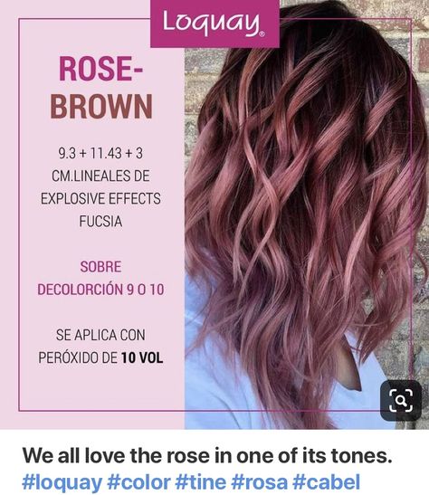 Rose Gold Hair Brunette, Brown Ombre Hair, Hair Color Formulas, Caramel Highlights, Red Fall, Rosé Brown, Winter Hair, Haircut And Color, Rose Gold Hair