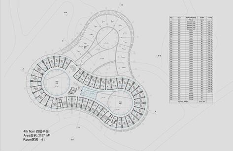 GRAFT + penda to Break Ground on Myrtle Garden Hotel,Plan 5. Image © GRAFT + penda Myrtle Flower, Lakeside Restaurant, Myrtle Tree, Hotel Plan, Mall Design, Sacred Architecture, Architectural Section, Cultural Architecture, Architecture Design Concept