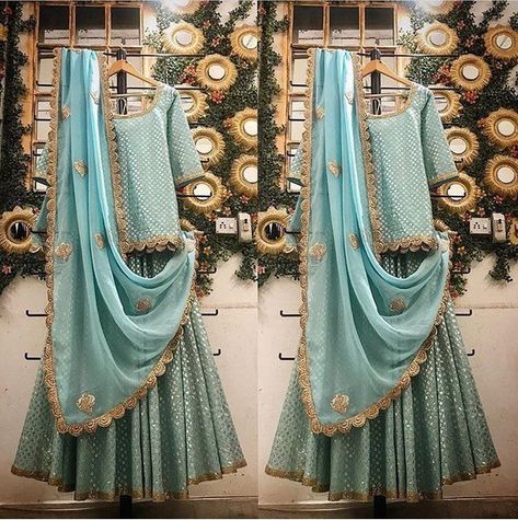 Long Top And Skirt, Kurta With Lehenga, Dupatta Designs Ideas, Indian Closet, Brocade Lehenga, Designer Bridal Lehenga Choli, Choli Dress, Indian Designer Suits, Short Kurta