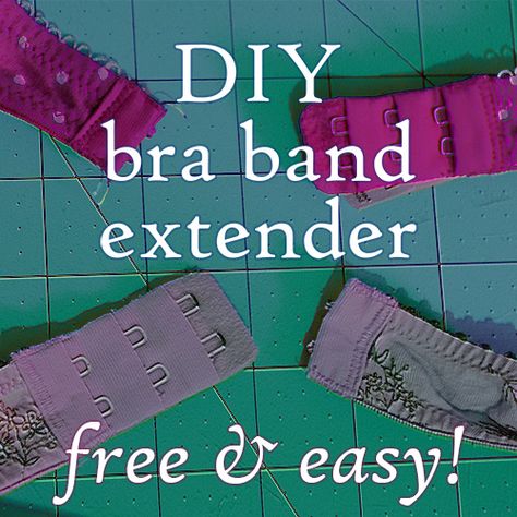 DIY // How to make a bra band extender / lengthen your bra band when the cups fit nicely but you're suffocating by the afternoon! Great for pregnancy! Diy Bra Extender, Bra Hacks Diy, Sewing Bras, Old Bras, Diy Bra, Bra Extender, Nursing Bras, Bra Hacks, The Price Is Right