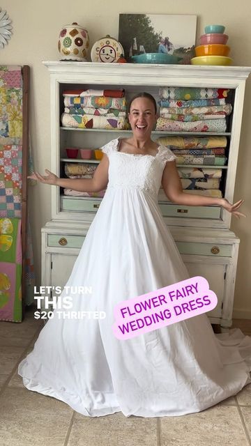 Upcycling Wedding Dress, Wedding Dress Upcycle, Plain Prom Dresses, Fairycore Wedding, Upcycled Wedding Dress, Faerie Core, Rainbow Wedding Dress, Upcycled Wedding, Pink Wedding Dress