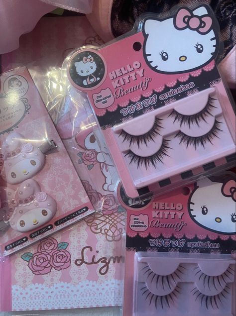 Hello Kitty Lashes, Hello Kitty Mask, Hello Kitty Things, Aesthetic Hello Kitty, How To Be Healthy, Kitty Aesthetic, Kitty Makeup, Trending Aesthetic, How To Be Productive