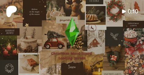 Christmas Mood Board Loading Screen ❄️☃️ | Simbeautyguru Sims 4 Christmas Loading Screen Cc, Christmas Loading Screens Sims 4, Sims 4 Loading Background Aesthetic, Winter Loading Screen Sims 4, Sims 4 Loading Screen Cc Christmas, Sims 4 Christmas Loading Screen, Christmas Mood Board, Sims 4 Cas Background, Cas Background