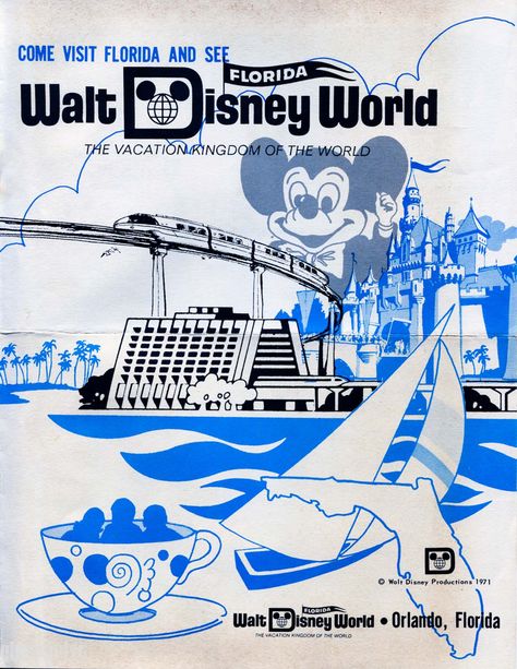 MeTV Network | Images from the earliest days of Walt Disney World and Epcot Center Vintage Disney Poster, Vintage Disney Posters, Disney Ride, Disney Poster, Disney Moments, Disney Animal Kingdom, Disneyland World, E Ticket, Retro Disney