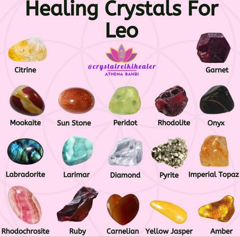 Leo Crystals Stones, Crystals For Leo, Holistic Jewelry, Leo Crystals, Crystal Jewelry Ideas, Herb Bundles, Wiccan Beliefs, Love Crystals, Zodiac Elements