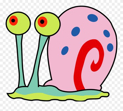 Cartoon Animal Characters, Snail Picture, Animals In Halloween Costumes, Gary Snail, Snail Clipart, Spongebob Gary, Snail Drawing, Cartoon Snail, Sponge Bob Party