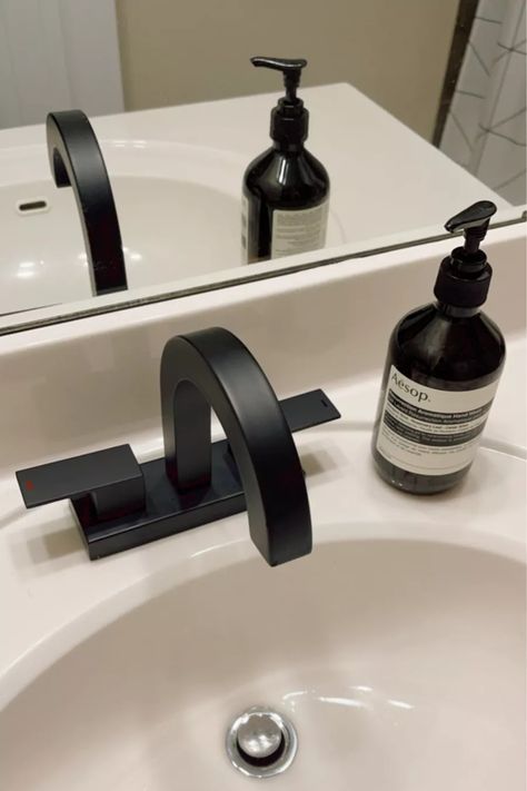 KES Bathroom Faucet Matte Black … curated on LTK Black Facets In Bathroom, Black Bathroom Fixtures Faucets, Modern Farmhouse Bathroom Faucets, Black Faucets Bathroom, Black Sink Faucet Bathroom, Matte Black Bathroom Fixtures, Black Bathroom Sink Faucet, Black Sink Faucet, Bathroom Matt