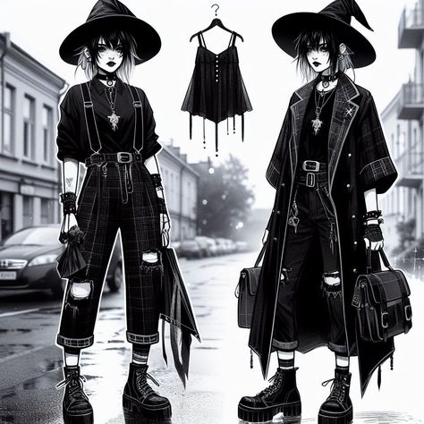 Grunge Witch, Craft Boutique, Fantasy Outfits, Witch Fashion, Clothing Designs, Little Outfits, Inspiring Art, Armors, Urban Fantasy