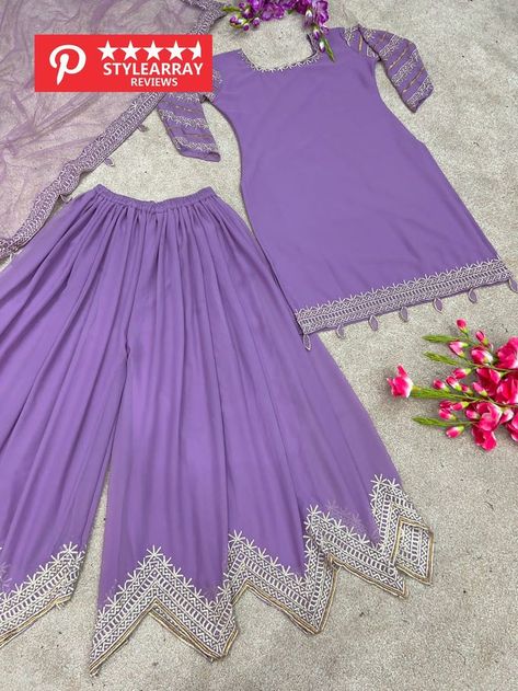 STYLEARRAY || Just Click The Picture For Buy This Plazzo WhatsApp us 📲8200154736, 📲9726286889 || Worldwide Delivery || Shipping Free India || Cash On Delivery Availble INDIA || Superior Quality Plazzo for any occasion|| Fabric:-Fax Georgette | SUp To 42 XL Free Size IZE :- M,L,XL, AND XXL free size #DRESS #indianGown #weddinggown #weaving #Saree #Saree #Border #Edition #fashion #Plazzo #Sharara Stylish Dresses For Wedding, Sharara For Women, Free Size Dress, Suits For Women Indian, Silk Kurti Designs, Easy Dress Sewing Patterns, Bridal Lehenga Collection, Anarkali Dress Pattern, Latest Dress Design