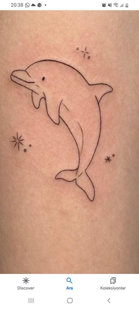 Turtle Dolphin Tattoo, Dolphin Outline Tattoo, Dolphin Tale Tattoo, Fine Line Dolphin Tattoo, Simple Dolphin Tattoo, Minimalist Dolphin Tattoo, Dolphin Tattoo For Women, Tattoo Dolphin, Dolphin Tattoo Design