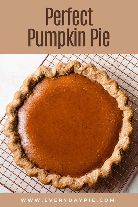 A beautifully baked pumpkin pie. Punkin Pie Recipe, Maple Pumpkin Pie Recipe, Maple Pumpkin Pie, Pumpkin Pie Crust, Classic Pumpkin Pie Recipe, Classic Pumpkin Pie, Pumpkin Pie Recipe Easy, Perfect Pumpkin Pie, Homemade Pie Crust