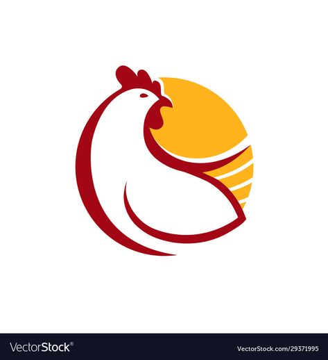 Chicken Logo Design, Chicken Restaurant Logos, Animal Lover Tattoo, Cartoon Rooster, Animal Symbol, Chicken Vector, Chicken Logo, Farm Chicken, Rooster Art