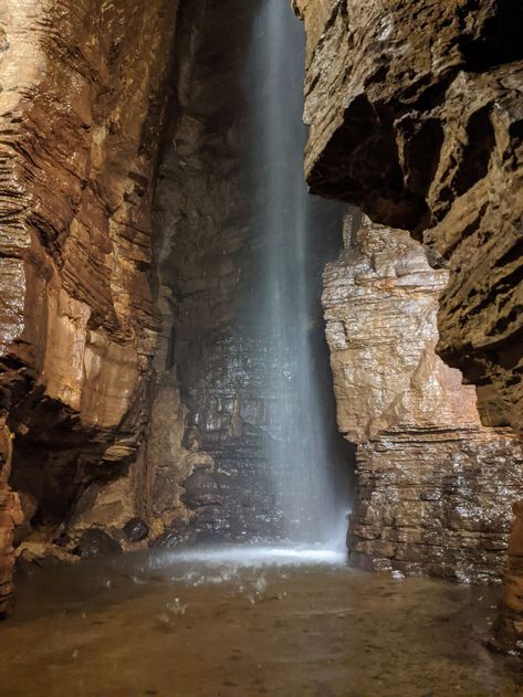 Underground waterfall: How to see this secret spectacle in Upstate NY - newyorkupstate.com Cave Behind Waterfall, Behind Waterfall, Underground Waterfall, Cave Waterfall, New York Attractions, Cross Country Trip, Underground Cities, Caving, Upstate Ny