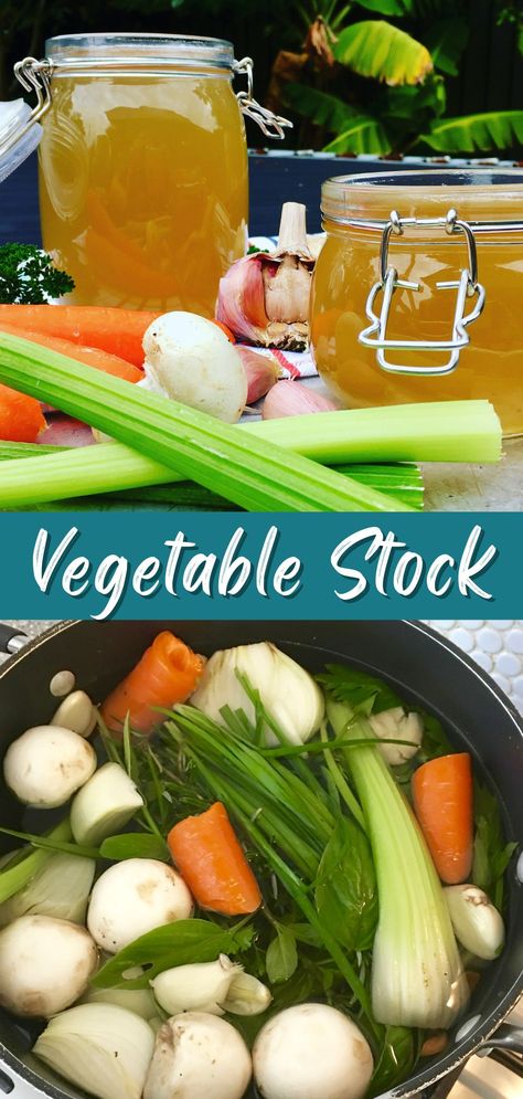 Vegetable Broth How To Make Homemade Vegetable Broth, Crockpot Vegetable Broth, Making Vegetable Broth, Vegetable Broth Recipes Soup, Canning Veggie Broth, Diy Veggie Broth, Best Vegetable Broth Recipe, Canning Homemade Vegetable Broth, Low Sodium Vegetable Broth