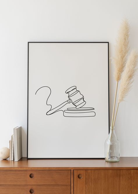 Lawyer Poster, Lawyer Painting, Law Drawing Art, Lawyer Art, Law Poster, Judge Aesthetic, Attorney Office Decor, Law Office Decor, Degree Wall