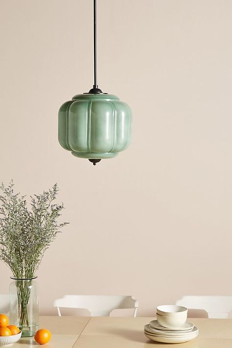 21 Things Our Editors Are Ogling From Anthropologie’s Spring Sale - Dwell Eloise Pendant, Art Deco Pendant Light, Lampe Art Deco, Summer Deco, Deco Luminaire, Art Deco Lighting, Tropical Decor, Room Table, Decor Lighting