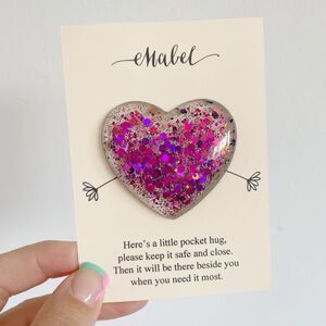 Valentine's Day Cards | notonthehighstreet.com Pocket Hug Ideas, Heart Hugs, Fair Crafts, Valentines 2024, Heart Hug, Stamping Techniques Card Tutorials, Dbt Therapy, Hug Card, Felt Hair Bows