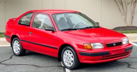 This 1997 Toyota Tercel is a one-owner survivor with 64,000 miles on the clock. Legendary reliability means it has years of service left to offer. #Tercel, #Toyota Corolla 2000, 90s Cars, Pale Tan, Rear Speakers, Waiting In The Wings, Toyota Tercel, Best Barns, Toyota 4x4, The 1990s