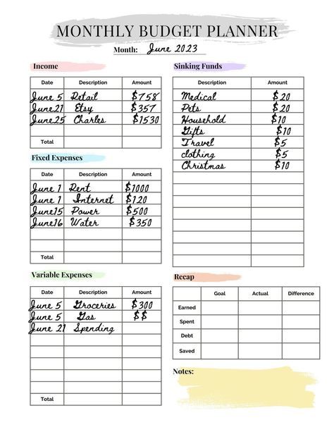 Monthly Budget Planner No Debt Printable digital finance tracker minimalistramadanplanner plannerorganization #dailyplannerprintable #plannertips Budgeting Planner Ideas, Bi Weekly Budget Printable Free, Bi Weekly Budget Template, Bi Weekly Budget Planner, Debt Printable, Monthly Spending Tracker, Weekly Spending Tracker, Weekly Budget Printable, Free Weekly Planner Templates